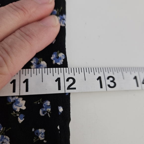 Madewell Ruffle-Sleeve Tie-Waist Jumpsuit in Baby's Breath Sz XS - Picture 10 of 11